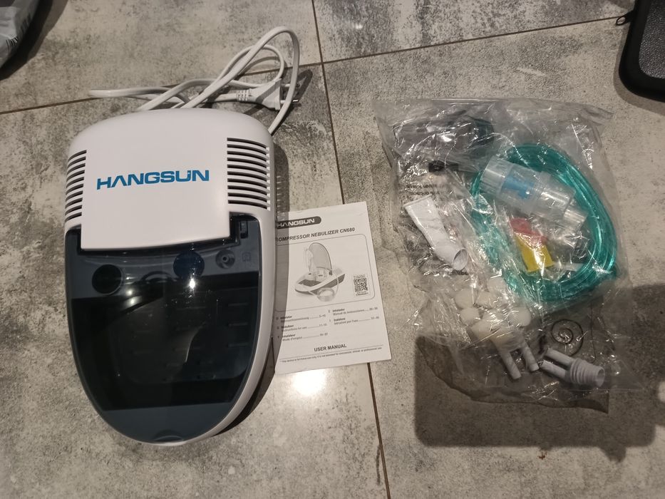 Hangus inhalator cm 680 nebulizator dla dzieci z ustnikiem i maską