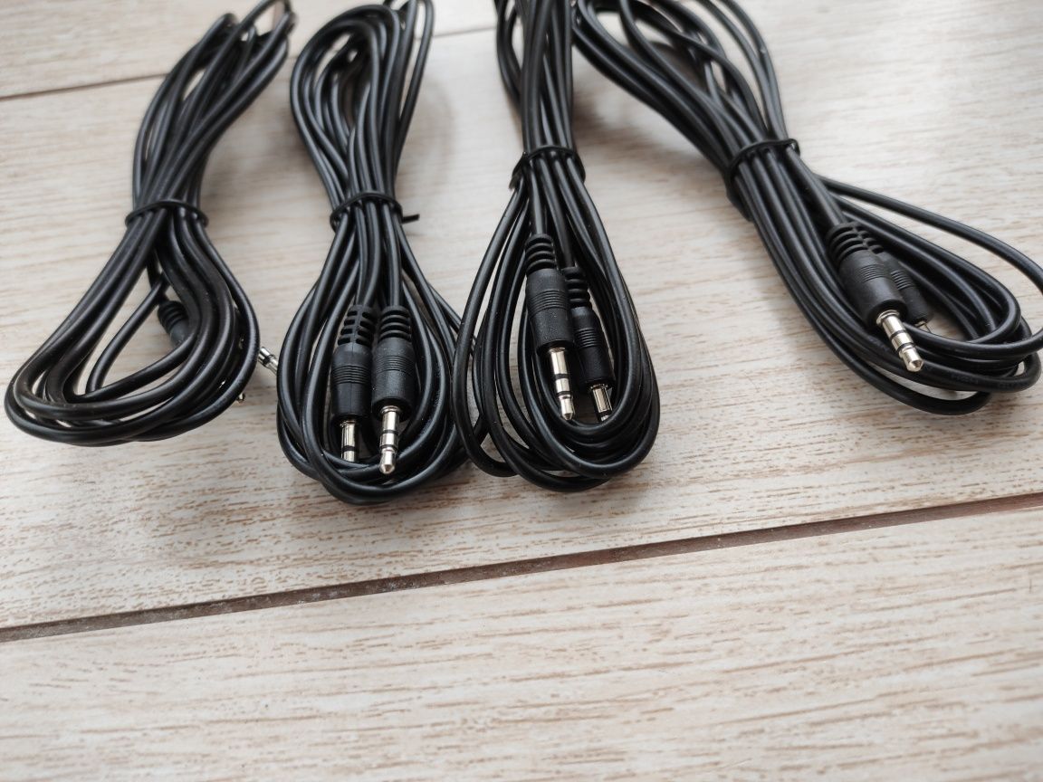 Аудио шнур аукс aux jack 3.5mm-jack 3.5mm, 2rca-3.5mm
