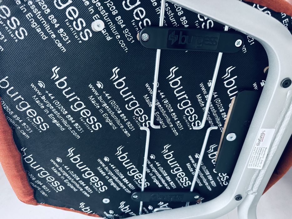Krzesło krzesła bankietowe burgess sztaplowane premium pomarańczowe 35