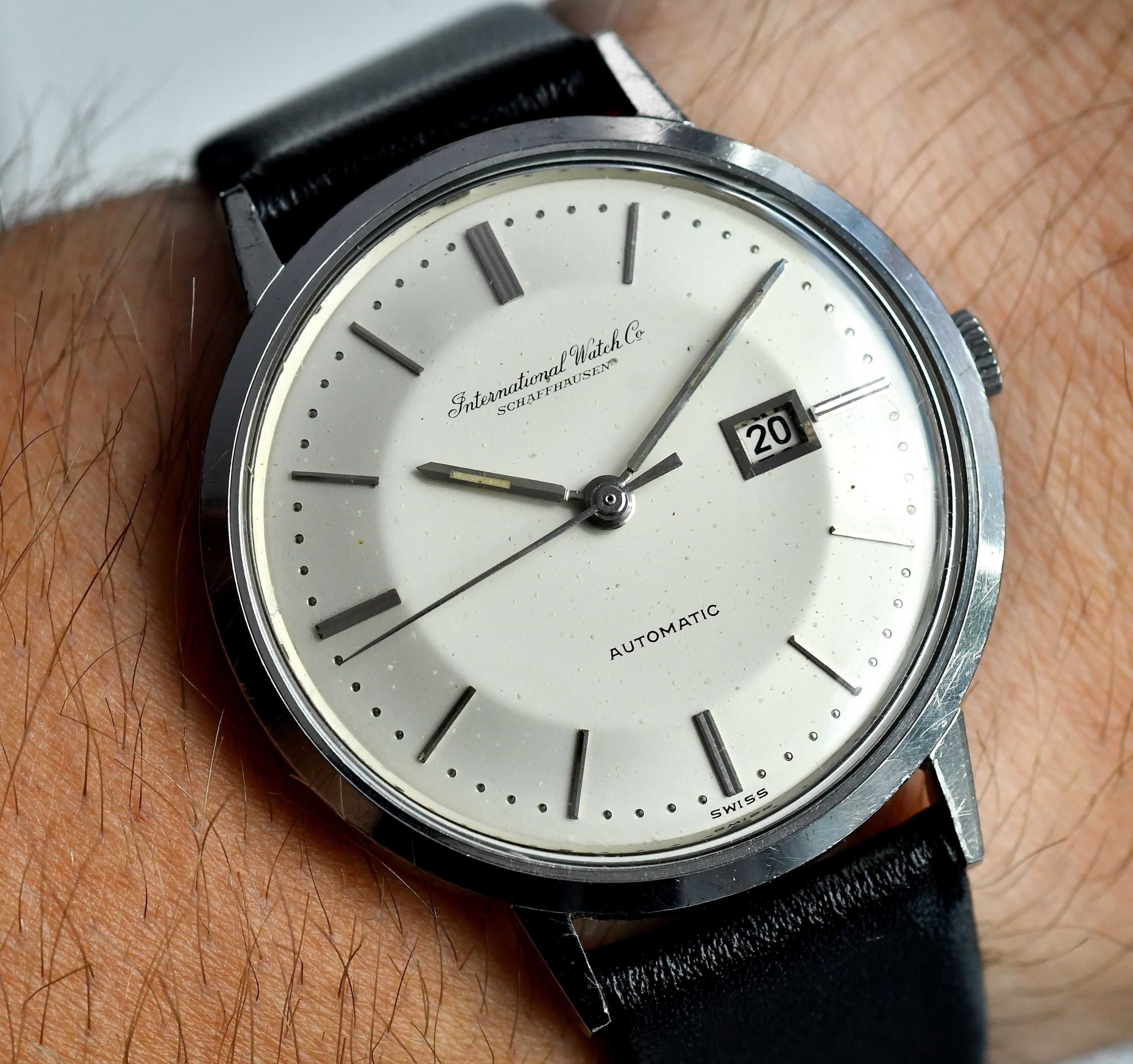 Zegarek vintage IWC Schaffhausen Automatic Automatyczny Stal 35mm 60'