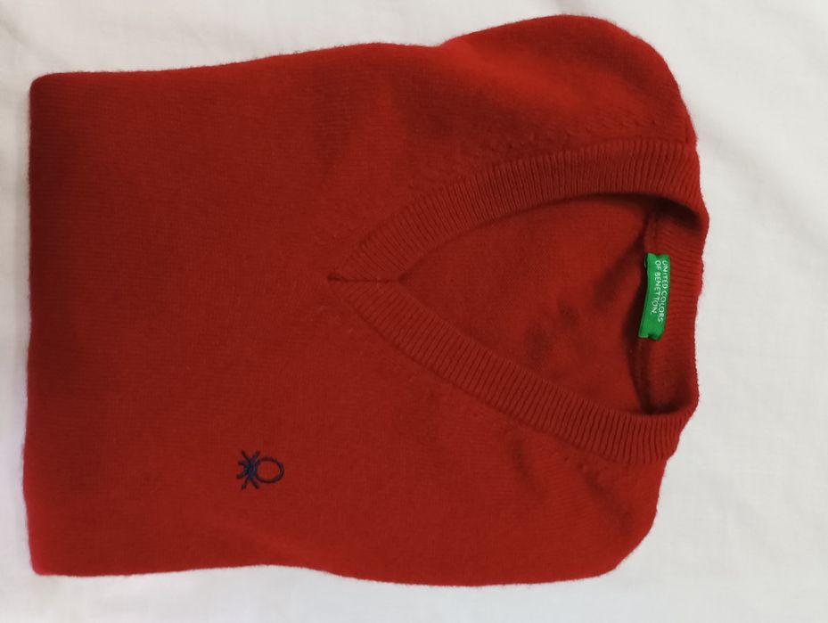 Colete lã, Benetton,T. M (7-8anos)