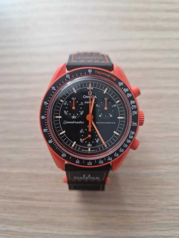 Zegarek Omega Swatch Lava SO33O100 – Magma i Stal