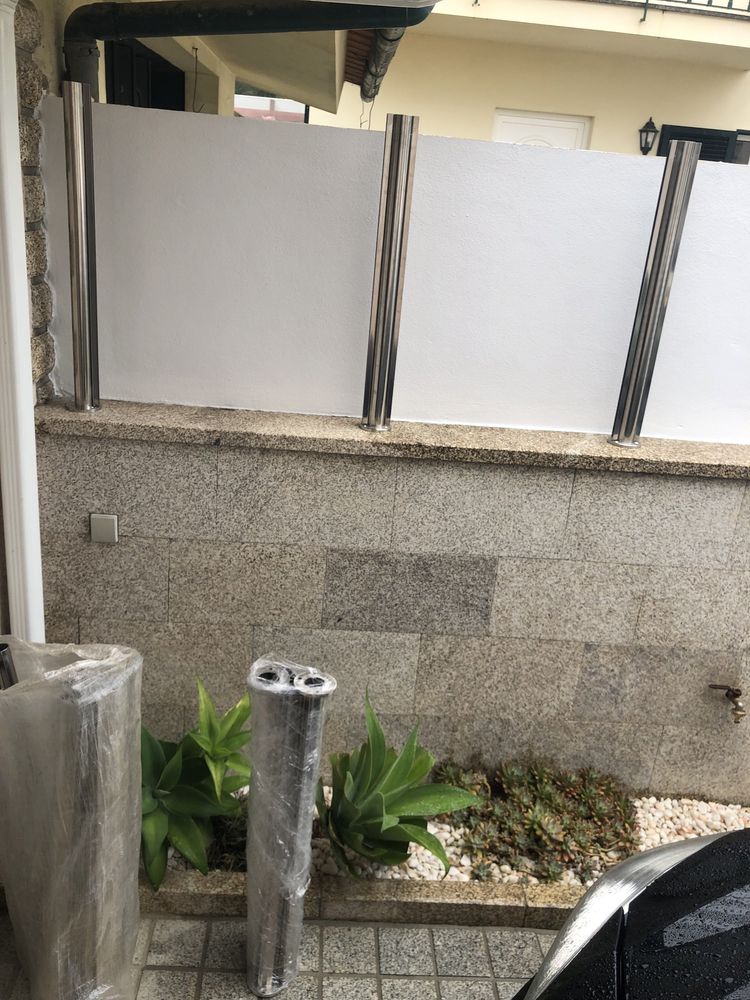 Prumos em tubo de inox