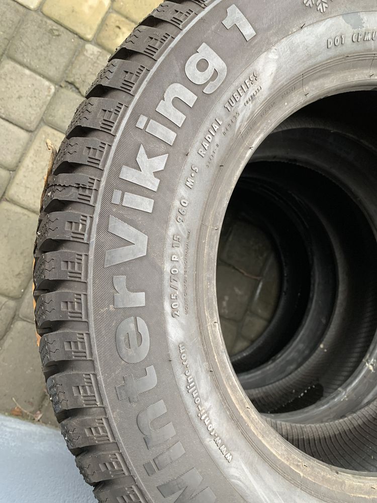 (1шт) нове 205/70R15 Continental WinterViking 1 (96Q) шип зимові шини