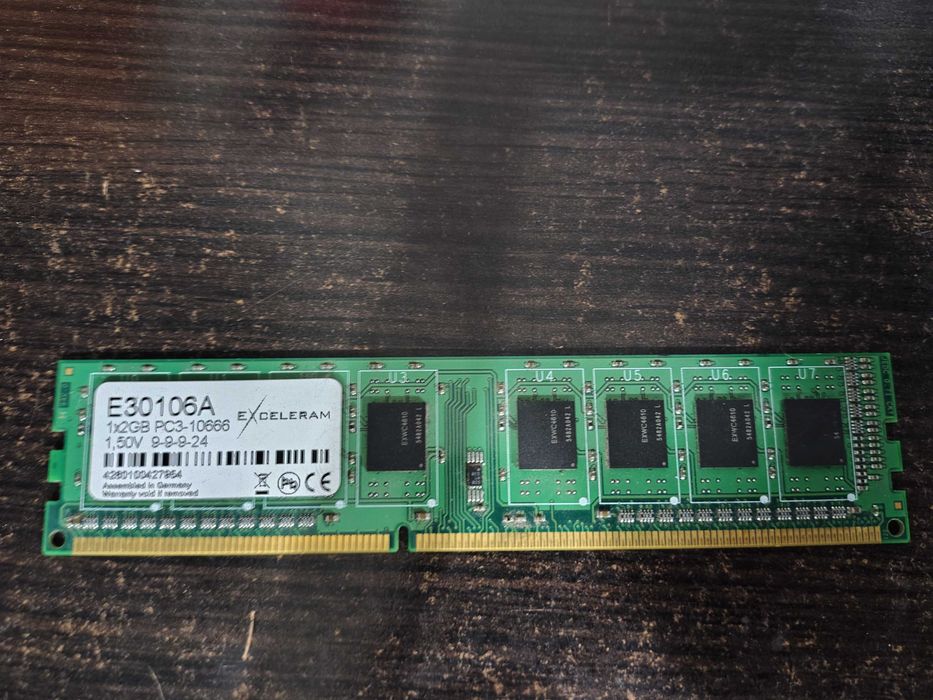2x pamięć RAM Exceleram DIMM Series DDR3 2x2Gb