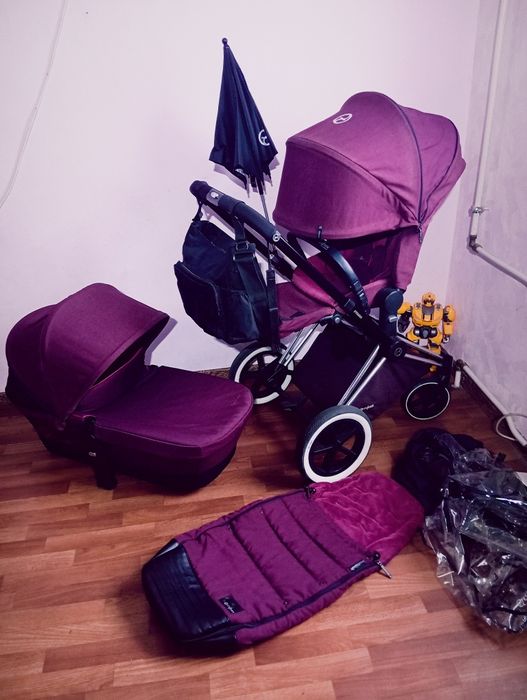 Шикарная Коляска Cybex Priam Platinum 2в1 +аксессуары