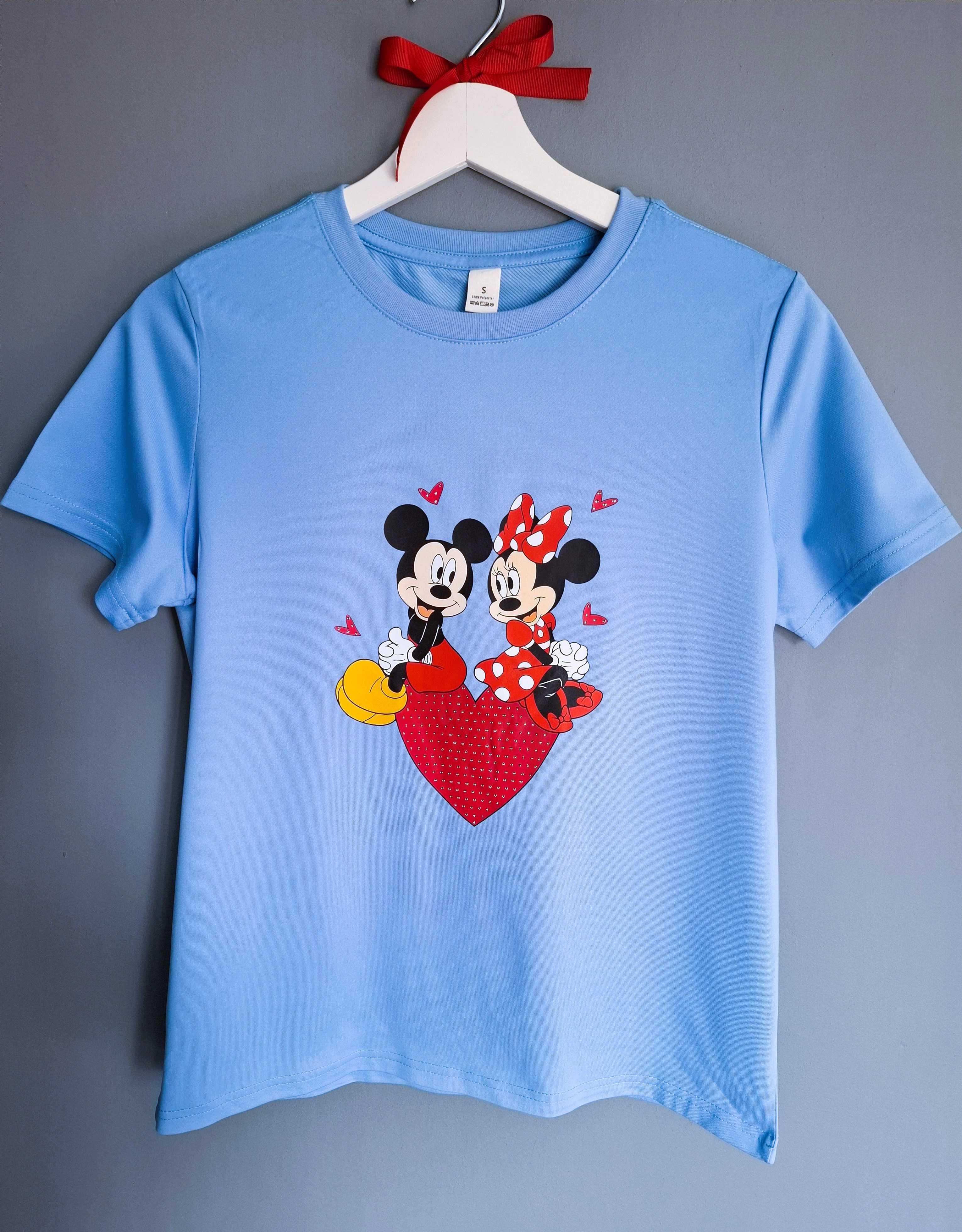 Niebieski t-shirt z Myszką Miki