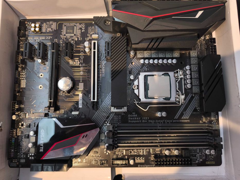 Płyta Gigabyte Z390 Gaming X + Intel i5‑9400 LGA1151 DDR4 sprawne