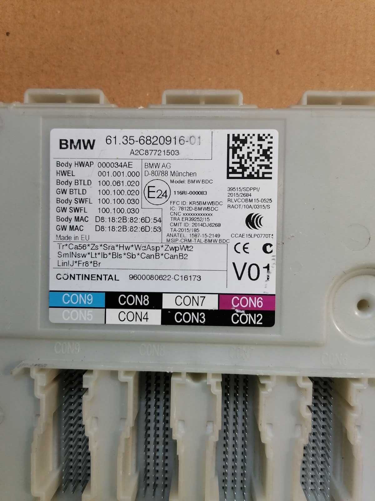BMW 7 G11-G12 модуль контроллер BDC блок комфорта 6820916