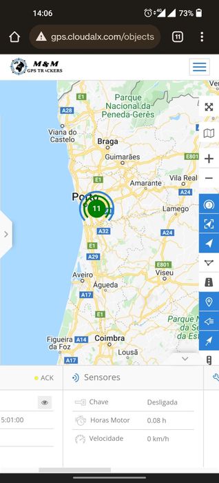 Localizador GPS SEM fios COM cartão