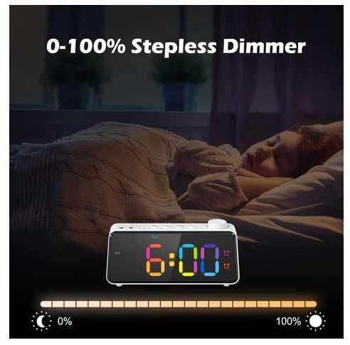 Radiobudzik Cyfrowy Zegarek Budzik Timer LED