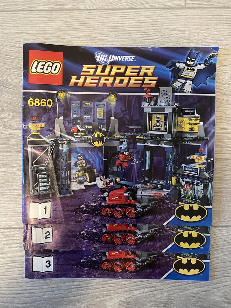 LEGO 6860 super heroes; jaskinia Batmana - komplet