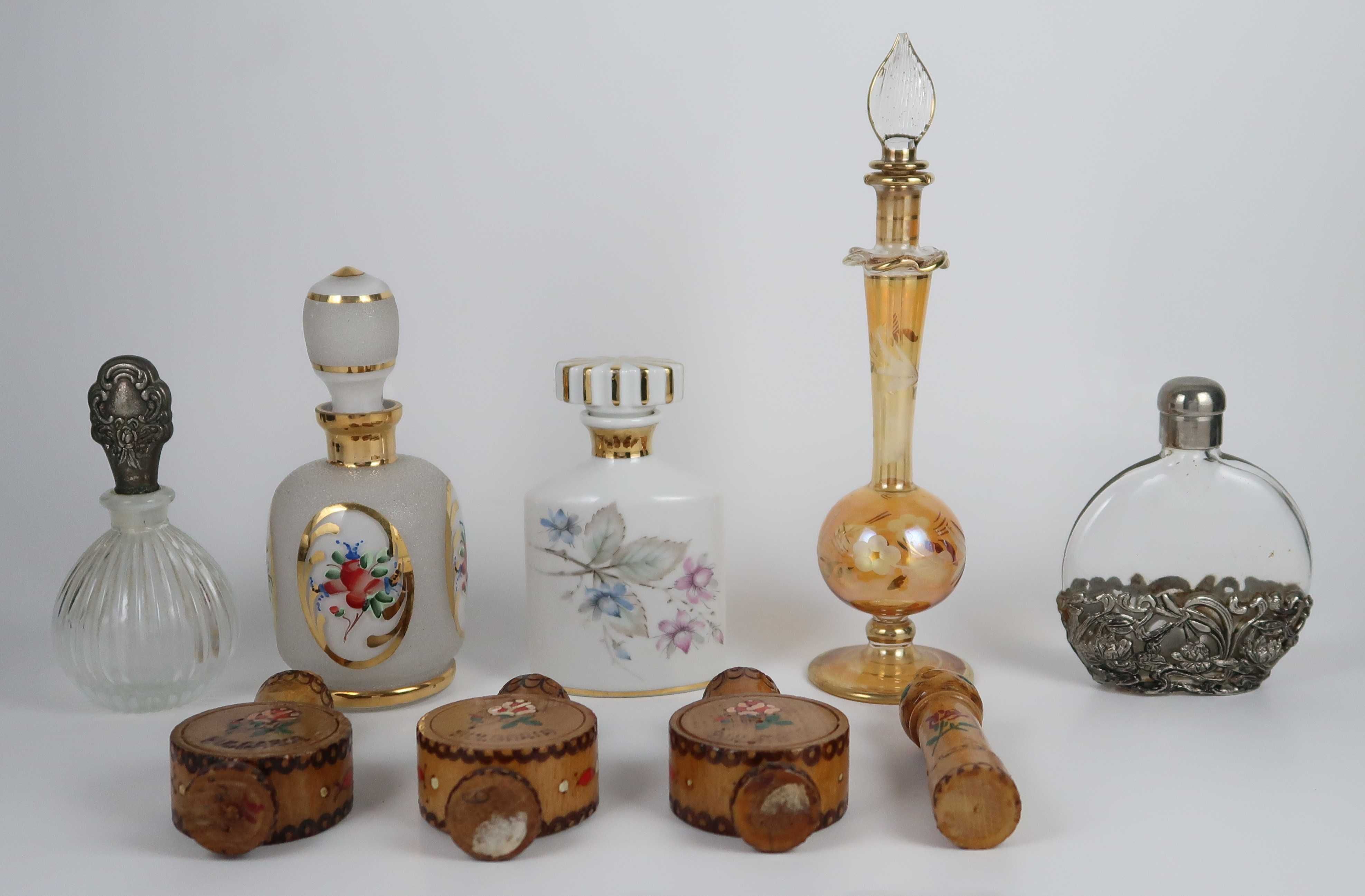 Coleção de frascos perfume Vintage