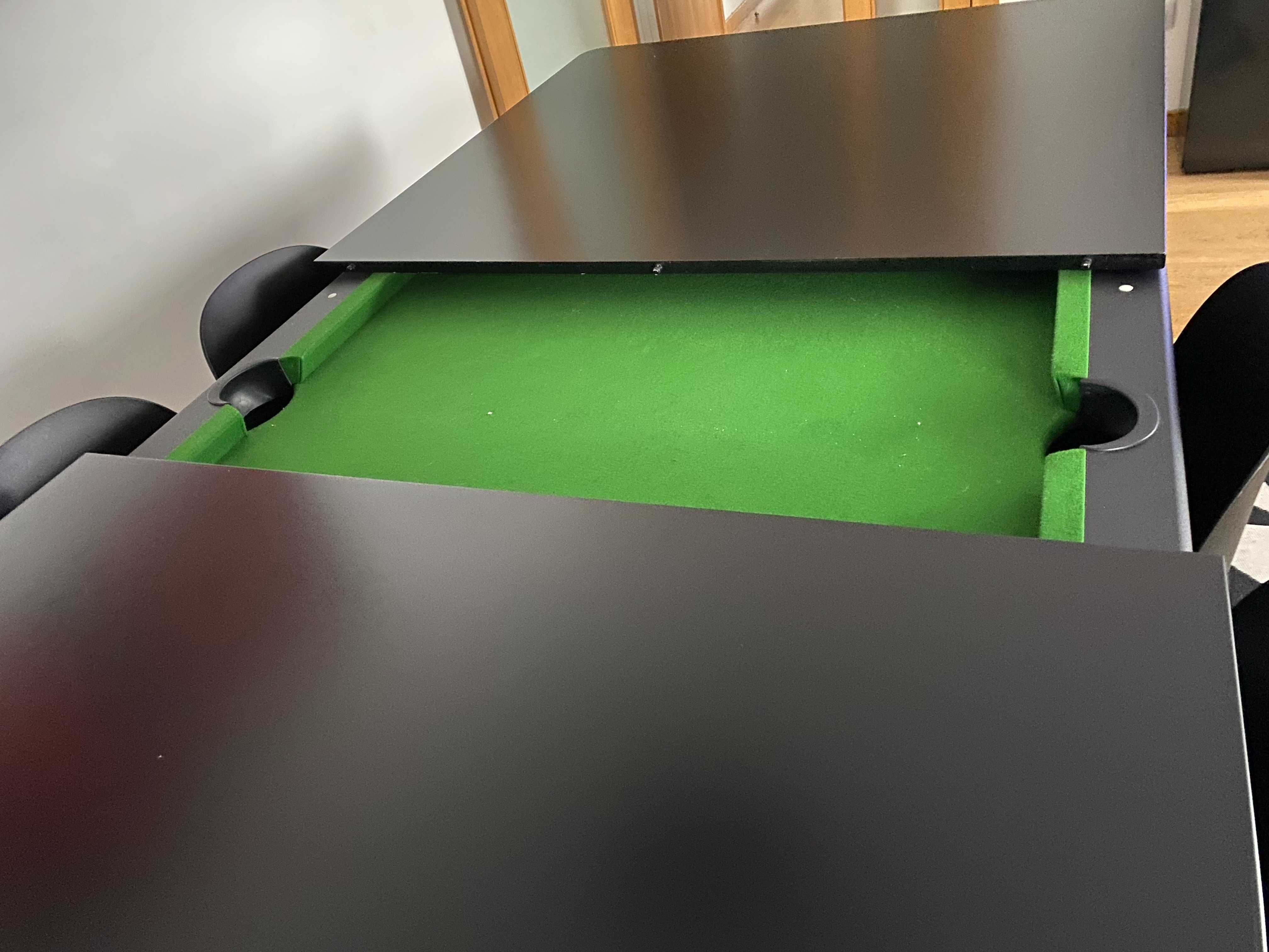 MESA DE BILHAR CONVERTÍVEL em mesa de refeições