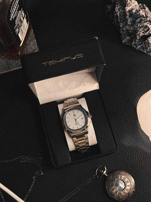 Relógio Masculino Tempus Nautic – Movimento Quartzo, Aço Inoxidável