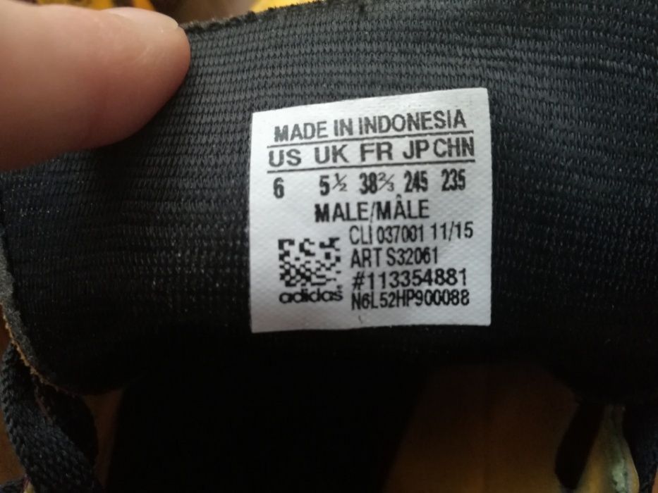 ADIDAS skórzane korki 38