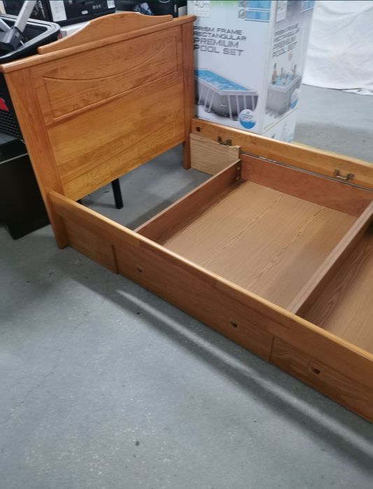 Cama solteiro pinho maciço