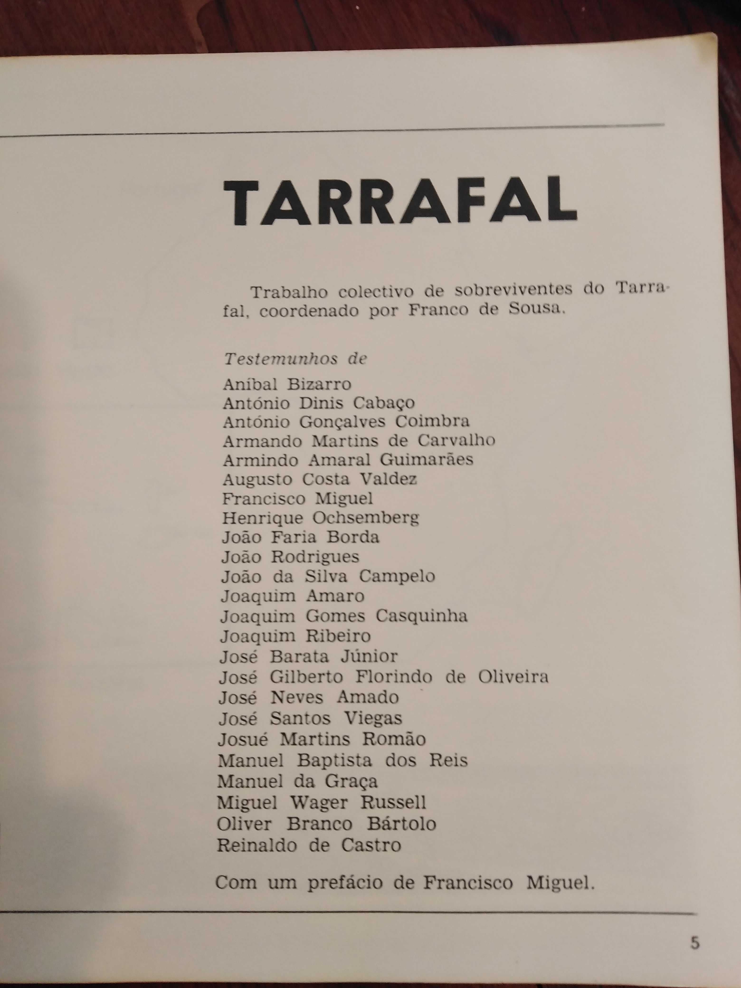 Franco de Sousa (coord.) - Tarrafal, testemunhos [autografado]