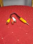 Adapter Jack RCA Chinch audio wideo Kabel Przewód 3,5 mm Przejściówka