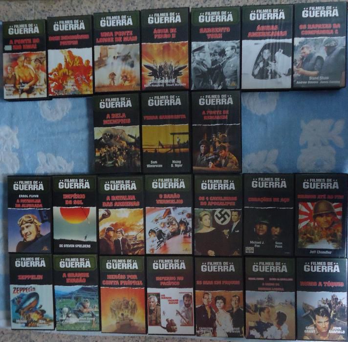 Filmes de VHS da Coleção Filmes de Guerra