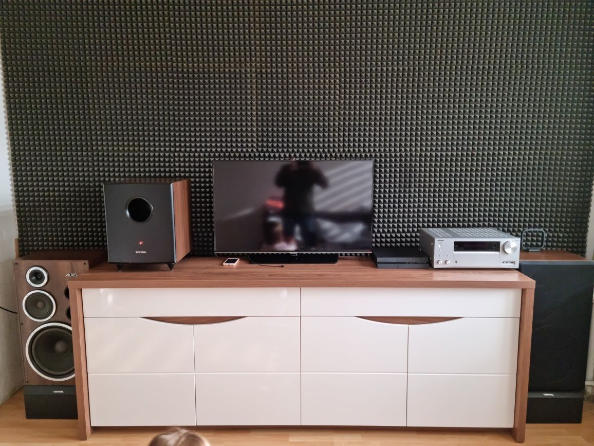 Amplituner onkyo, kolumny tonsil 300,subwoofer tonsil aktiv 250