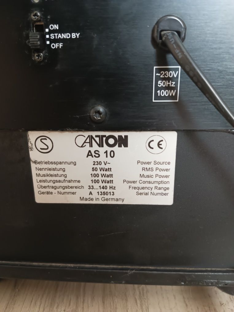 Subwoofer Canton AS 10