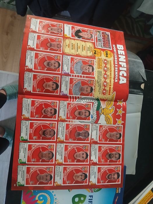 Caderneta de cromos futebol completas (1liga 2014/15 e mundial 2014]a