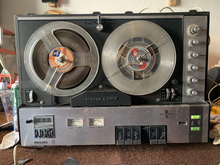 Gravadore/leitor  esterio de bobina a bobina Philips Stereo 4408