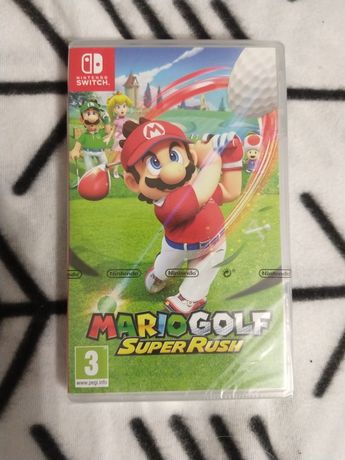 Mario Golf: Super Rush NOWA Nintendo Switch Ang + Koszulka polo roz.L!