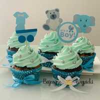 Pikery Baby Shower na muffinki babeczki