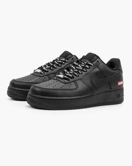 Кросівки Nike Air Force 1 Low x Supreme Black premium