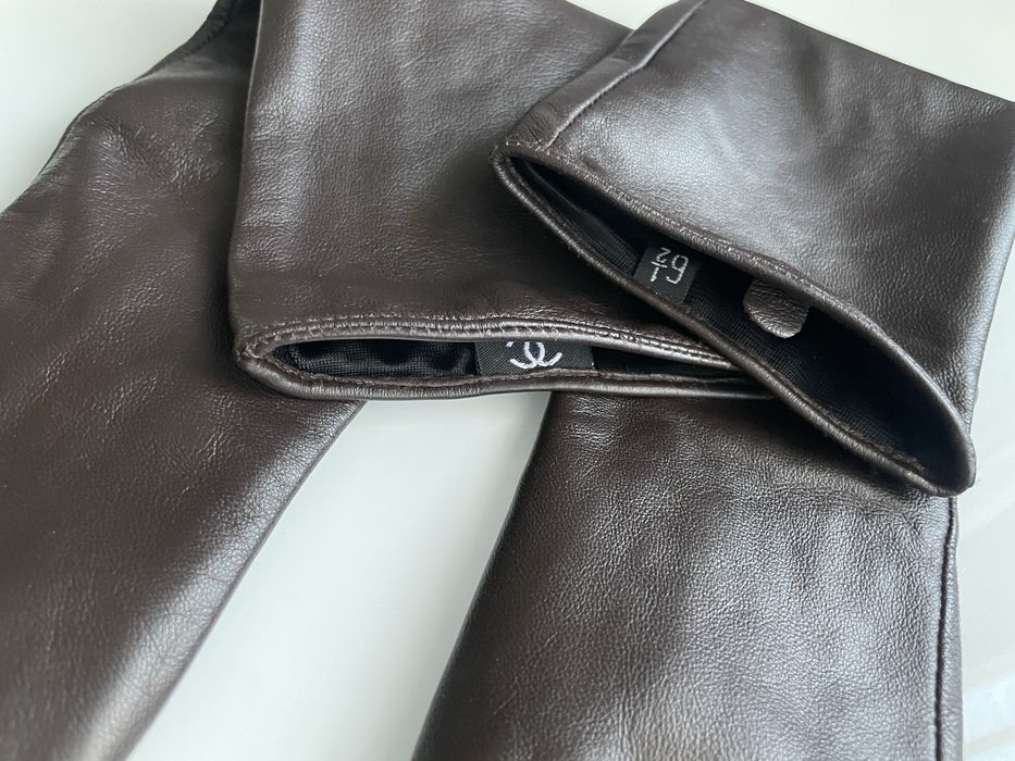 Шкіряні руковиці Chanel оригінал