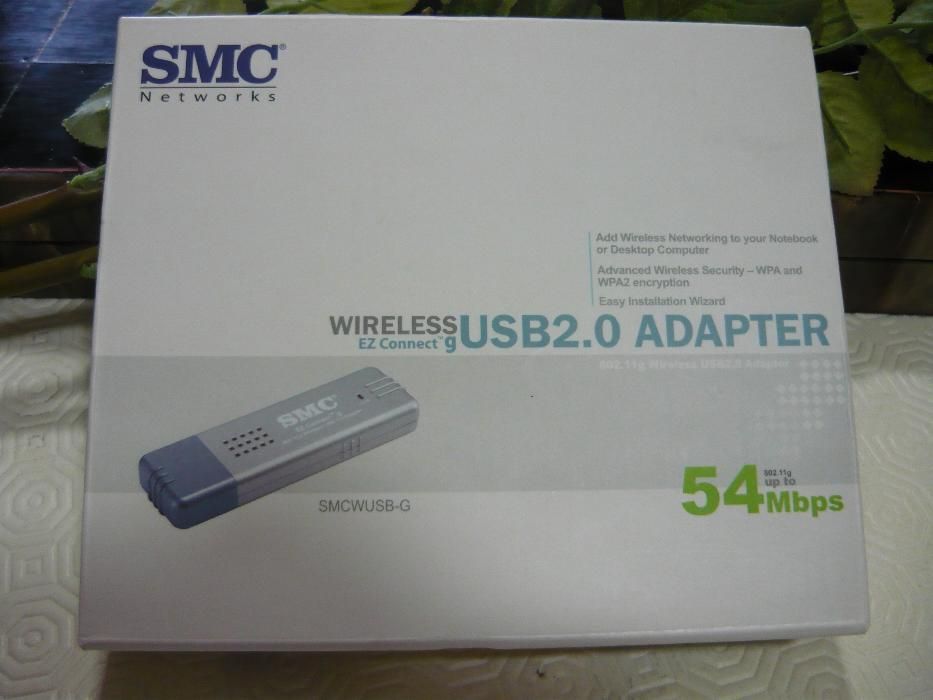 Adaptador Wireless - USB 2.0 para computador - Marca SMC
