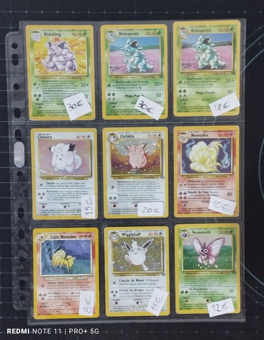 Pokémon Cartas TCG Raras