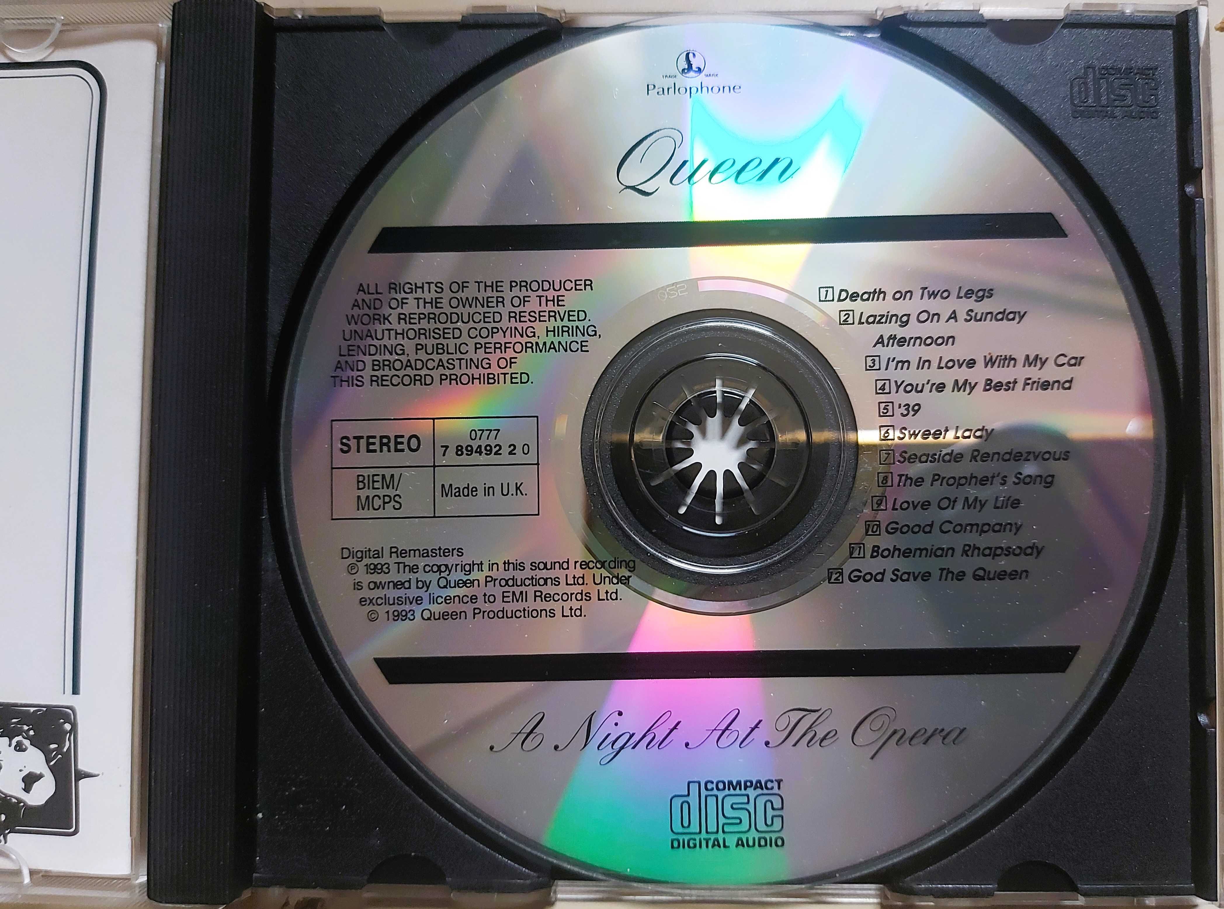 CD Queen	A night at the opera - tanie słuchanie w bardzo dobrym stanie