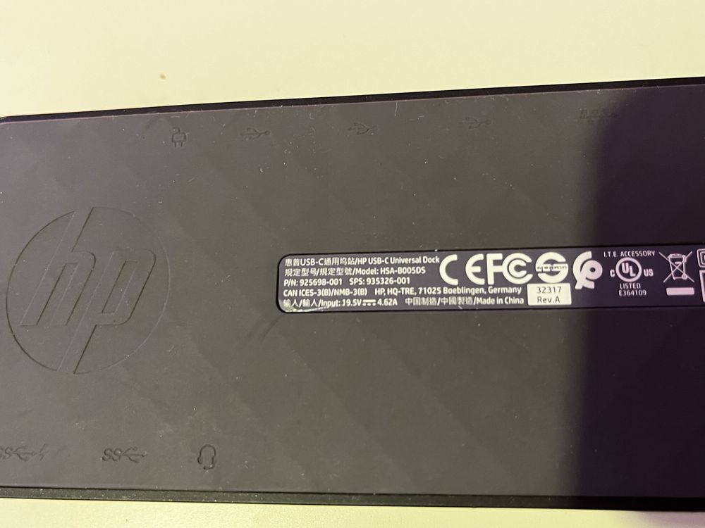 Uniwersalna stacja dokująca do laptopa HP USB-C Universal Dock