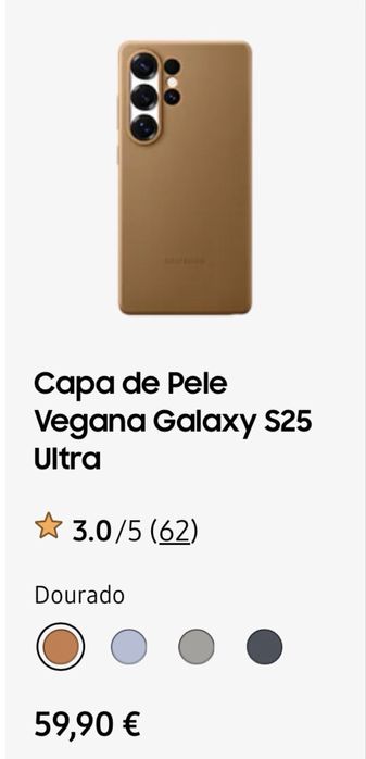 Vendo Capa ORIGINAL SAMSUNG - S25 Ultra