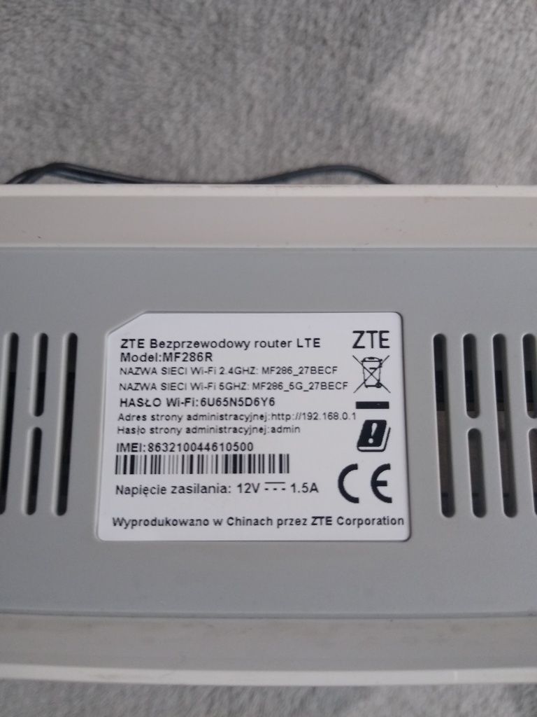 Router wifi ZTE MF 286R