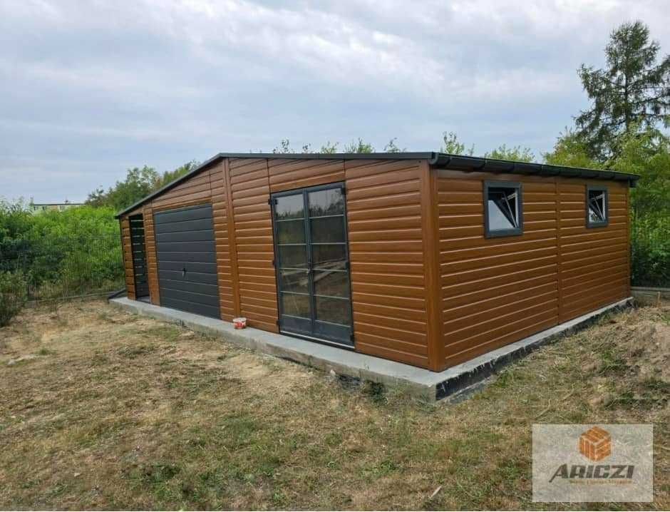 Garaże blaszane, blaszak, konstrukcja stalowa, magazynek 3x5, ocynk