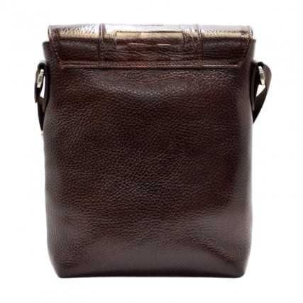 Чоловіча шкіряна сумка-месенджер DESISAN коричнева