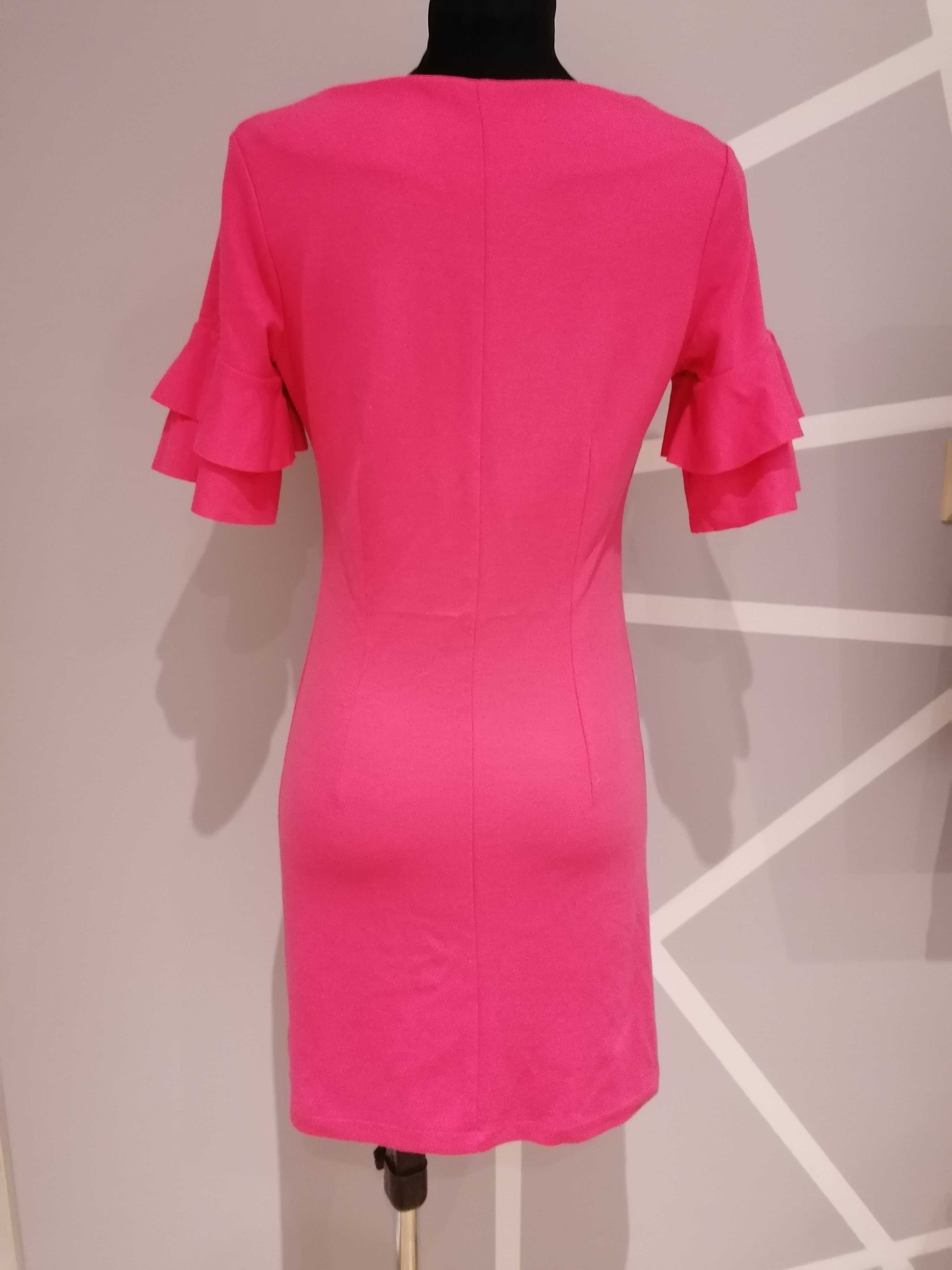 Sukienka dzianinowa Orsay, różowa, fuksja