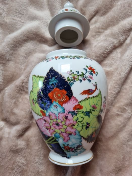 Wazon ceramiczny z przykrywką