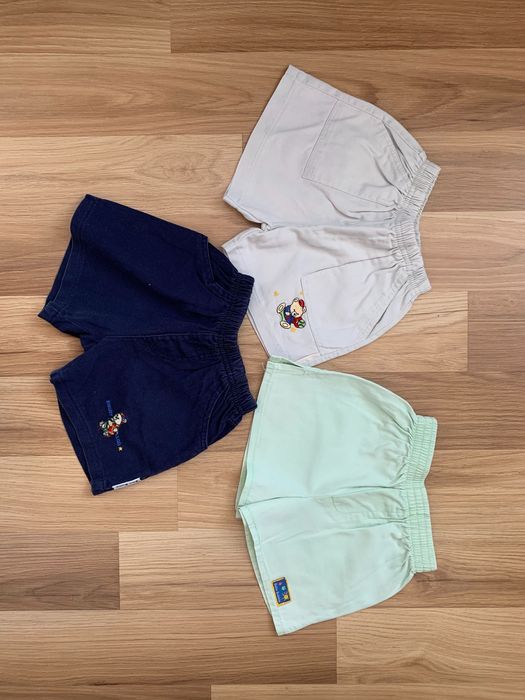Krótkie spodenki 3szt. 74/80 9-12 miesięcy