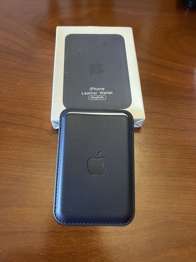 Carteira MagSafe pele – NOVA – Cor: Azul