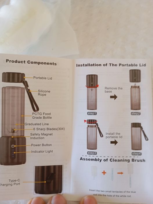 Nowy, przenośny blender Cokunst - idealny na koktajle w podróży!