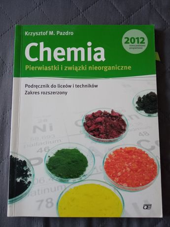 Chemia Pazdro podręcznik pierwiastki i związki matura liceum