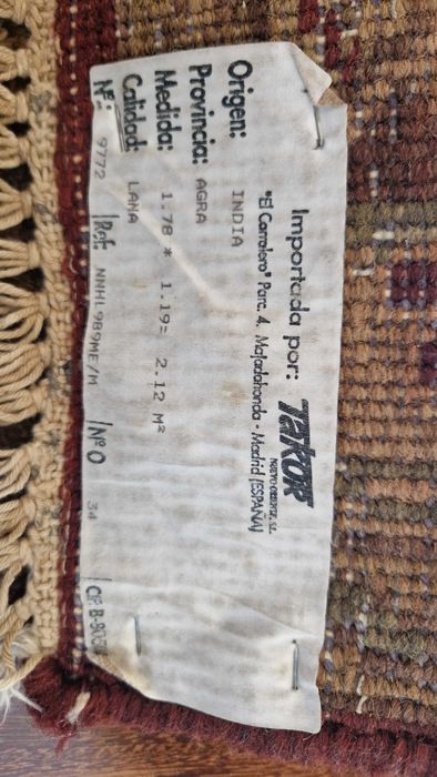 Tapete Oriental Indiano - Como Novo