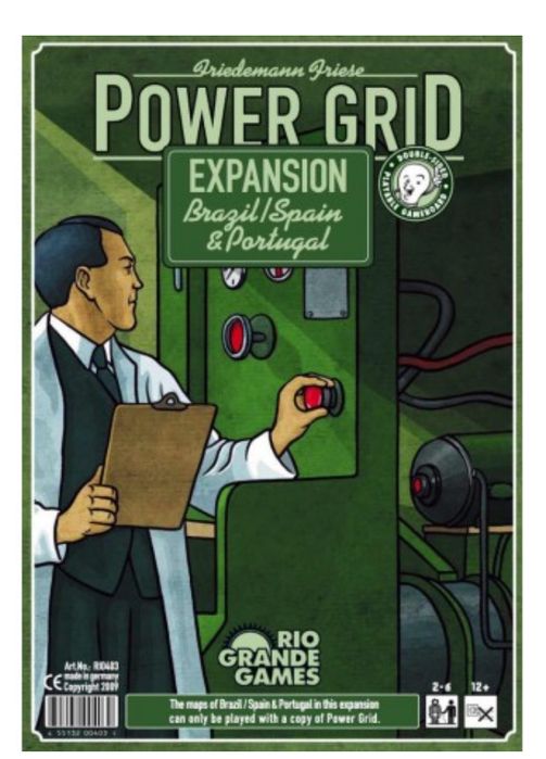 Jogo de tabuleiro Power grid expansao portugal, espanha e brasil