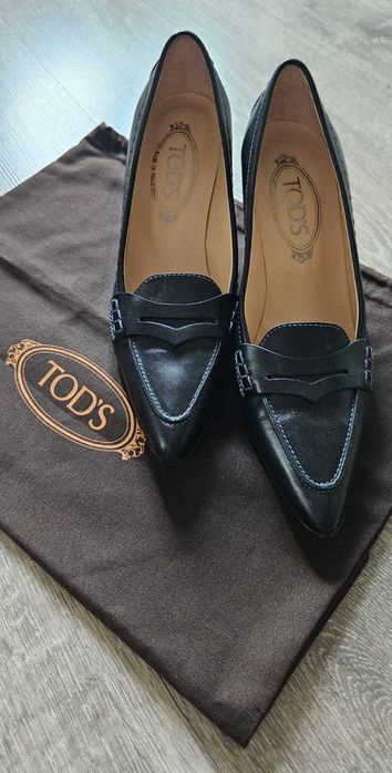 Tod's klasyczne buty na obcasie/ czółenka, 100% skóra, rozmiar 38