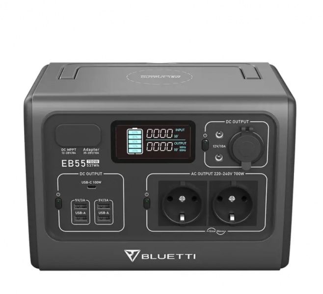 Зарядна станція Bluetti EB55 Portable Power Station 700W 537Wh